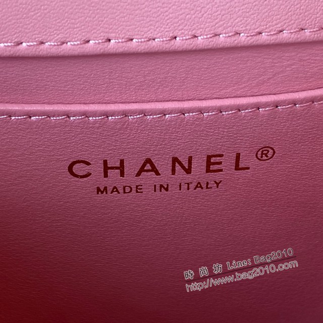 Chanel專櫃新款22K復古黑金mini方胖小號女包 AS3648 香奈兒山羊皮小方胖 djc4431
